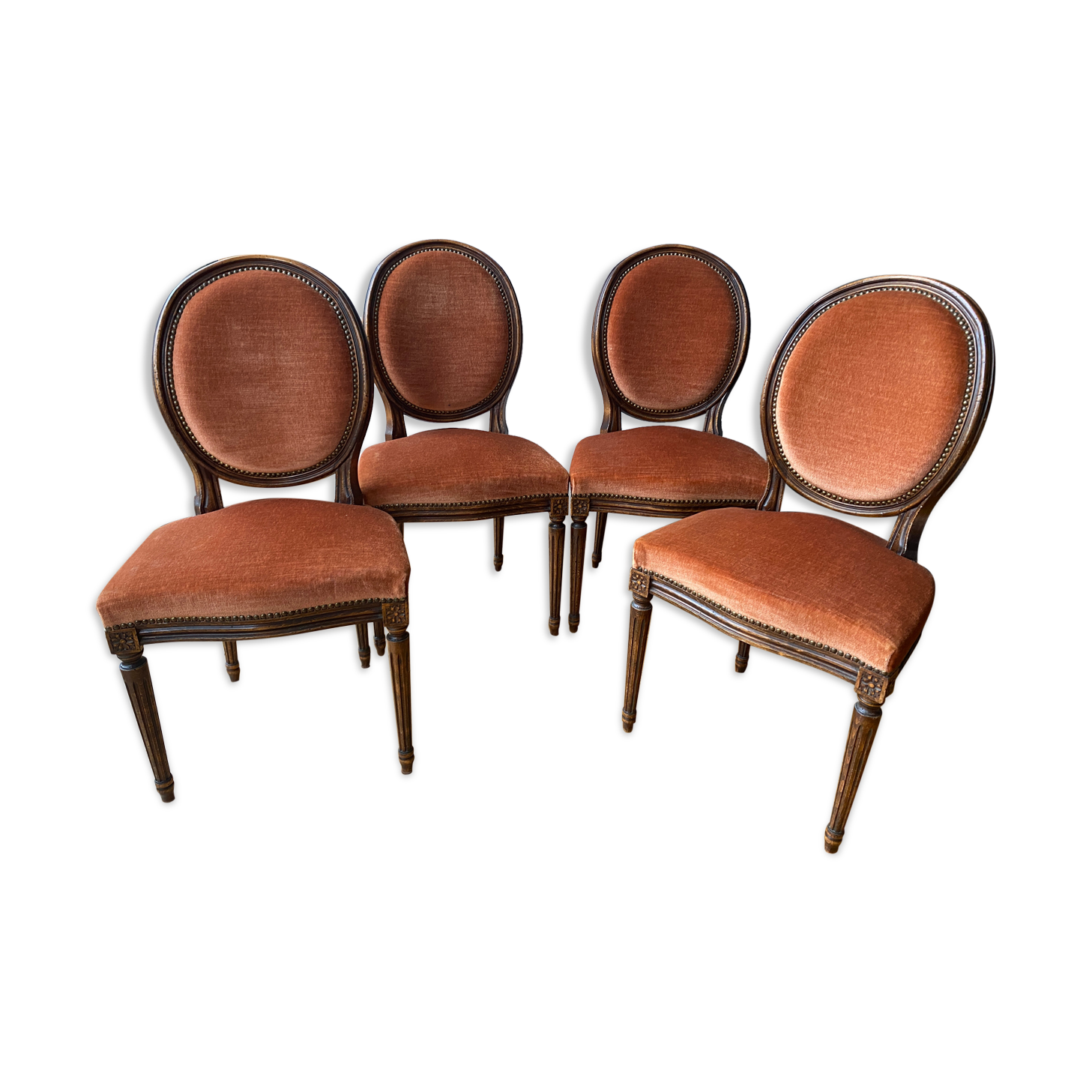 Antique medallion chairs