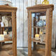 Lot de 2 Vitrines art déco bois massif
