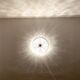 Floral Crystal Glass Flush light