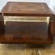 1930s Art Deco side table in marquetry walnut