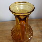 Amber-colored pitcher decanter