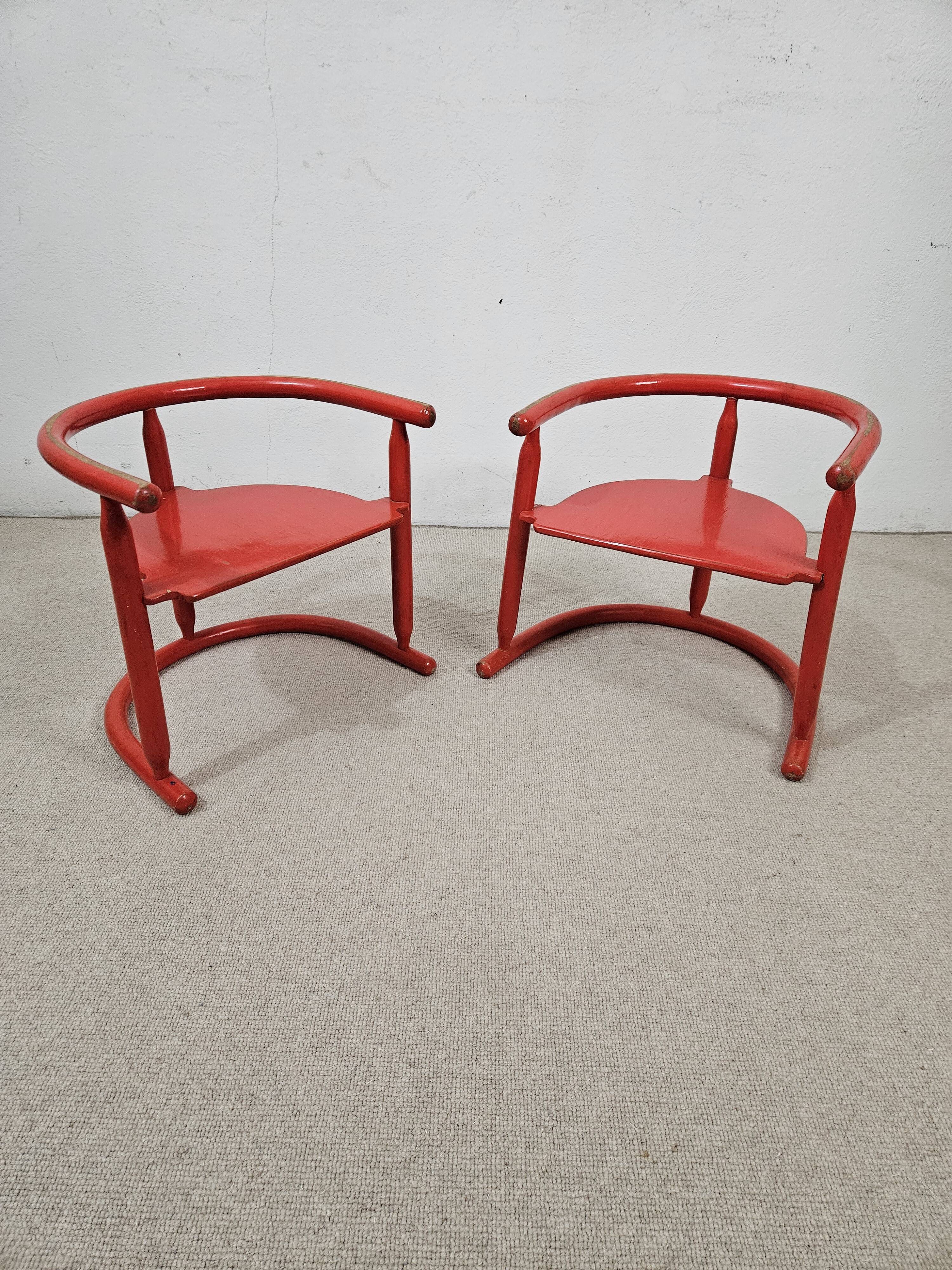 Pair of Karin Mobring children's chairs - Vintage Ikea chair