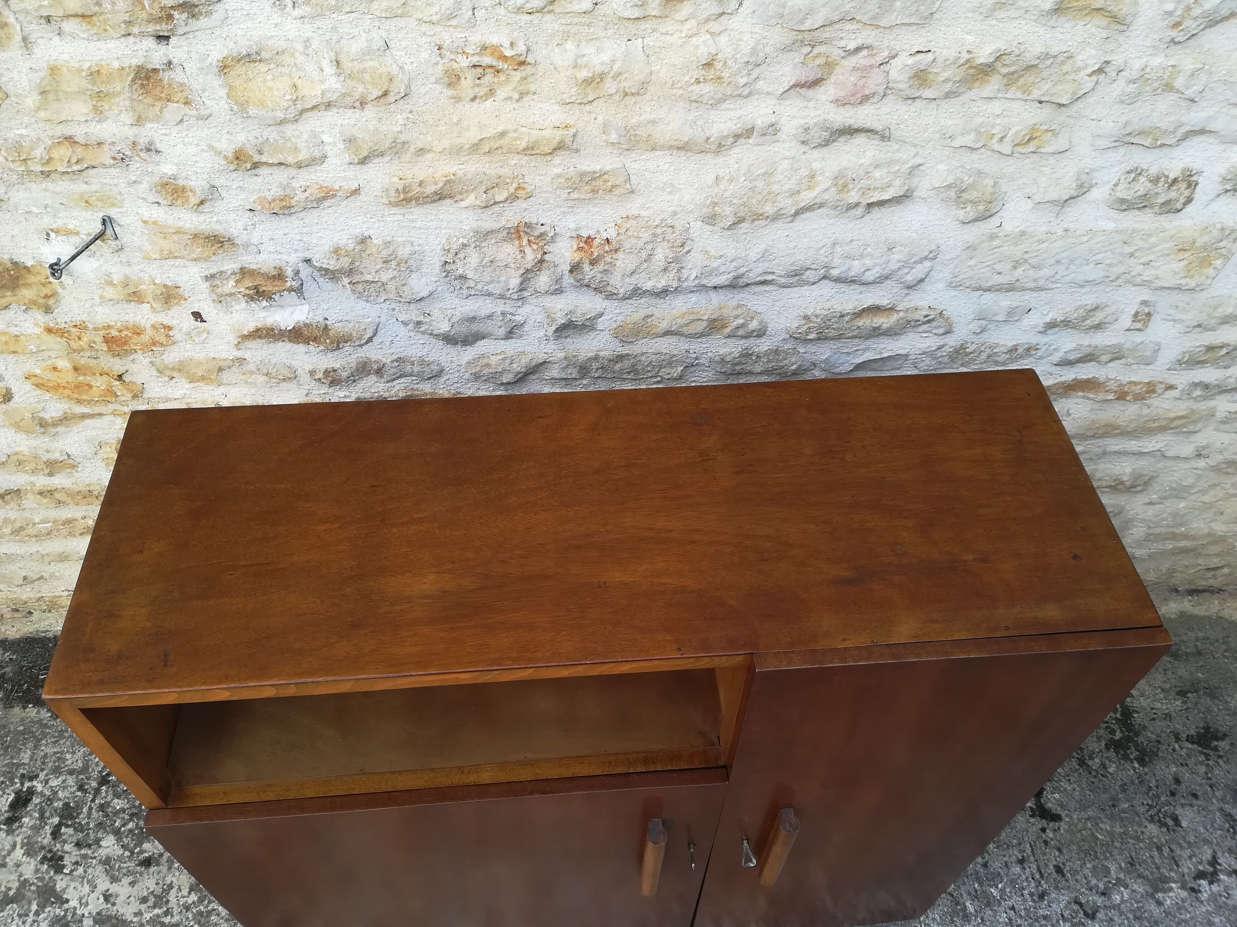 Asymmetrical two-door sideboard