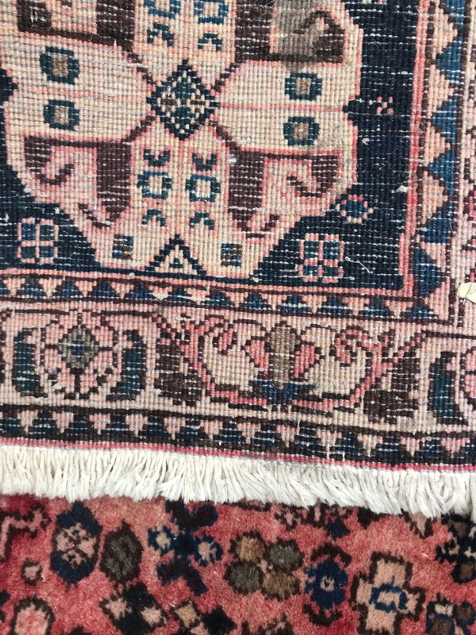 Abadeh rug Persian hand made vintage