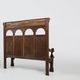 18th Century Gothic French Oak Carved High Back Panel Settle
