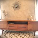 Scandinavian design sideboard in vintage teak
