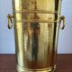 Vintage hammered brass umbrella stand – 1970s-80s