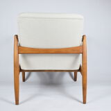 Polish icon, armchair model GFM-64, designed by E.Homa, 1960s, cream