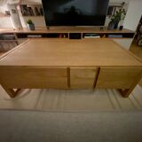 Solid oak coffee table - hana habitat