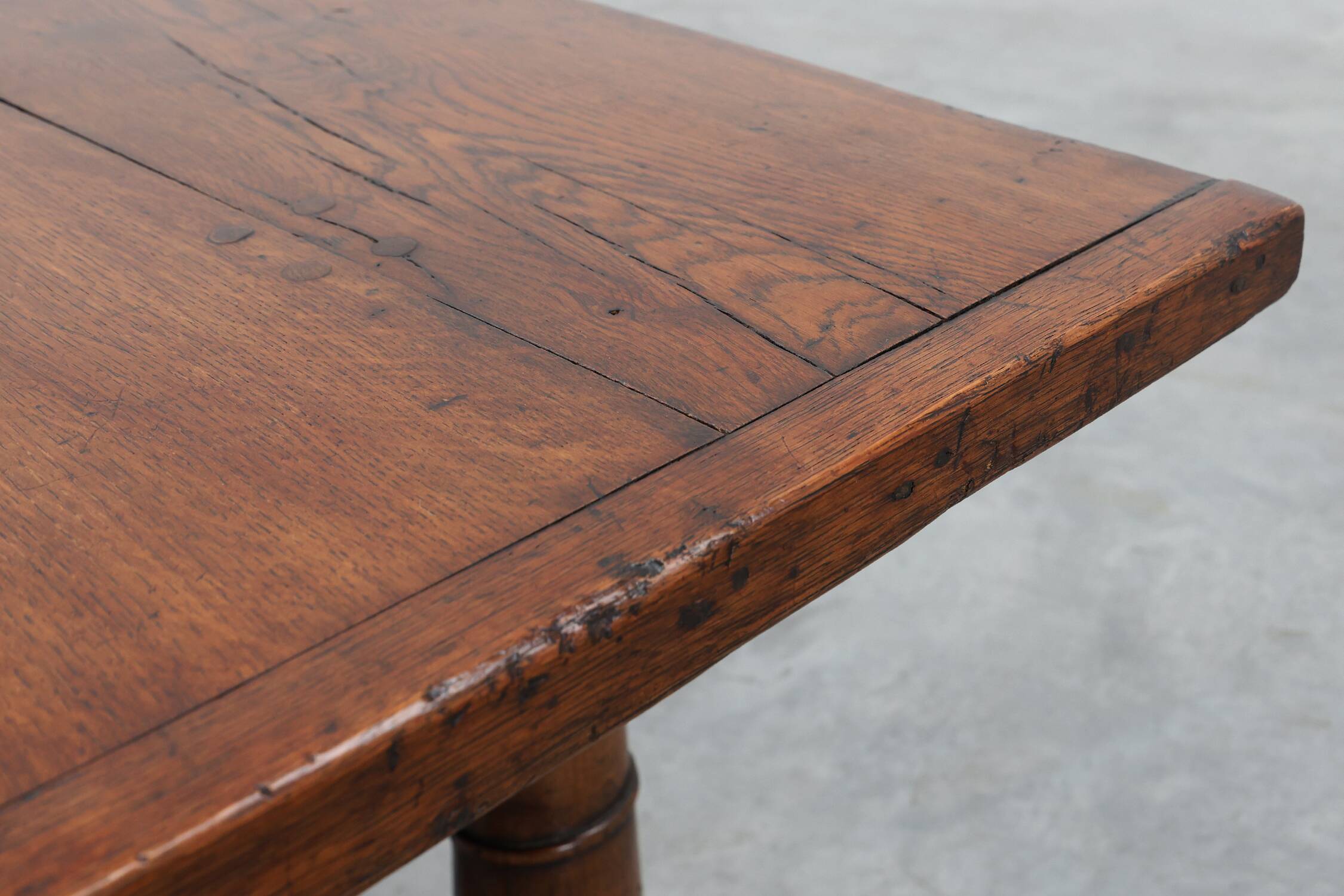 Grande table à manger en chêne français, style Renaissance, vers 1880