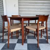 Set of 5 chairs from the 50s designed by Georg Leowald