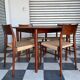 Set of 5 chairs from the 1950s designed by Georg Leowald.
