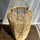 Large lantern-shaped rattan pendant lamp H50 D24