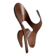 Mrs. Charles Eames_ The shadow does not bend, walnut plywood sculpture