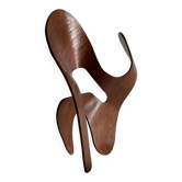 Mrs. Charles Eames_ The shadow does not bend, walnut plywood sculpture
