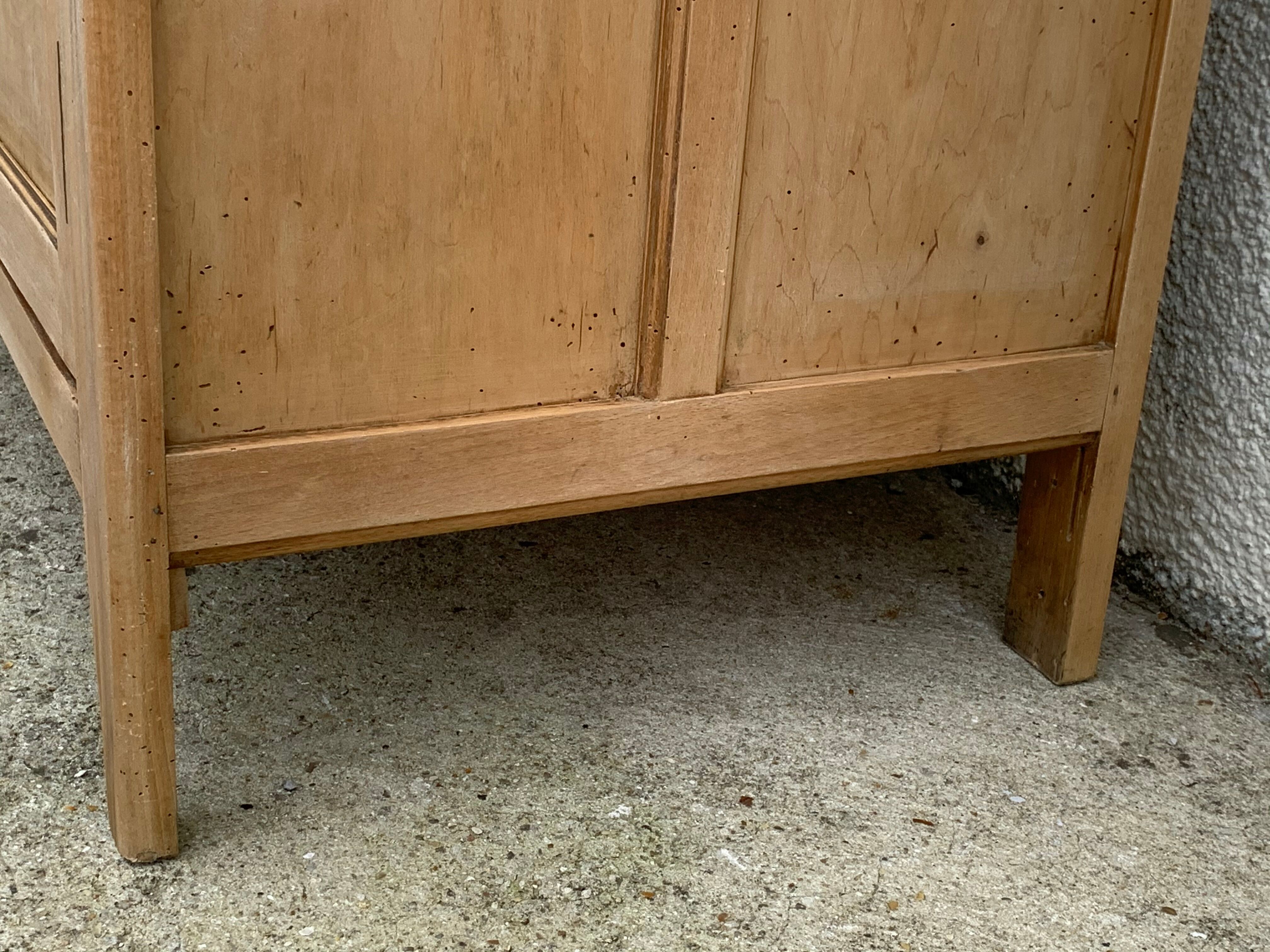 Paris raw wood cabinet 1950