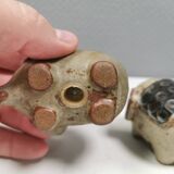 Ceramic elephants as salt and pepper sets made for Danish Søholm 1970-80s