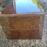 Smoked plexiglass coffee table attributed to michel dumas for roche bobois