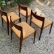 4 chaises modèle Pia de Poul Cadovius vers 1960