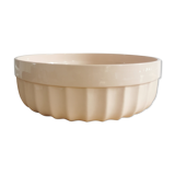 Salad bowl in pink faience Digoin