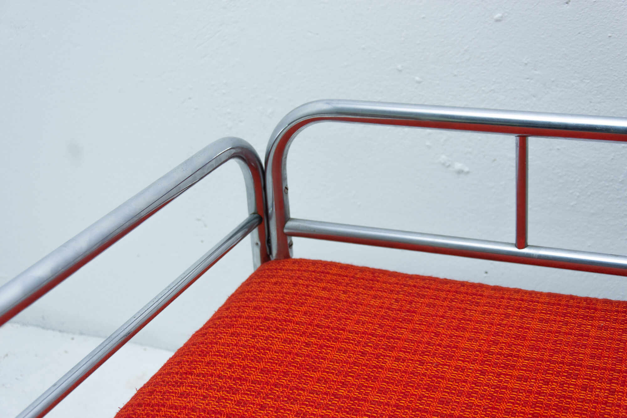 Bauhaus chromed sofa by Robert Slezák, 1930s, Czechoslovakia