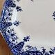 Plat de service ovale terre de fer Longchamp Rouen XIXe