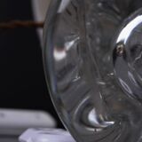Very Heavy Crystal Twisted Drop Art Deco French Lamp