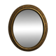 Oval gold mirror in Napoléon III style
