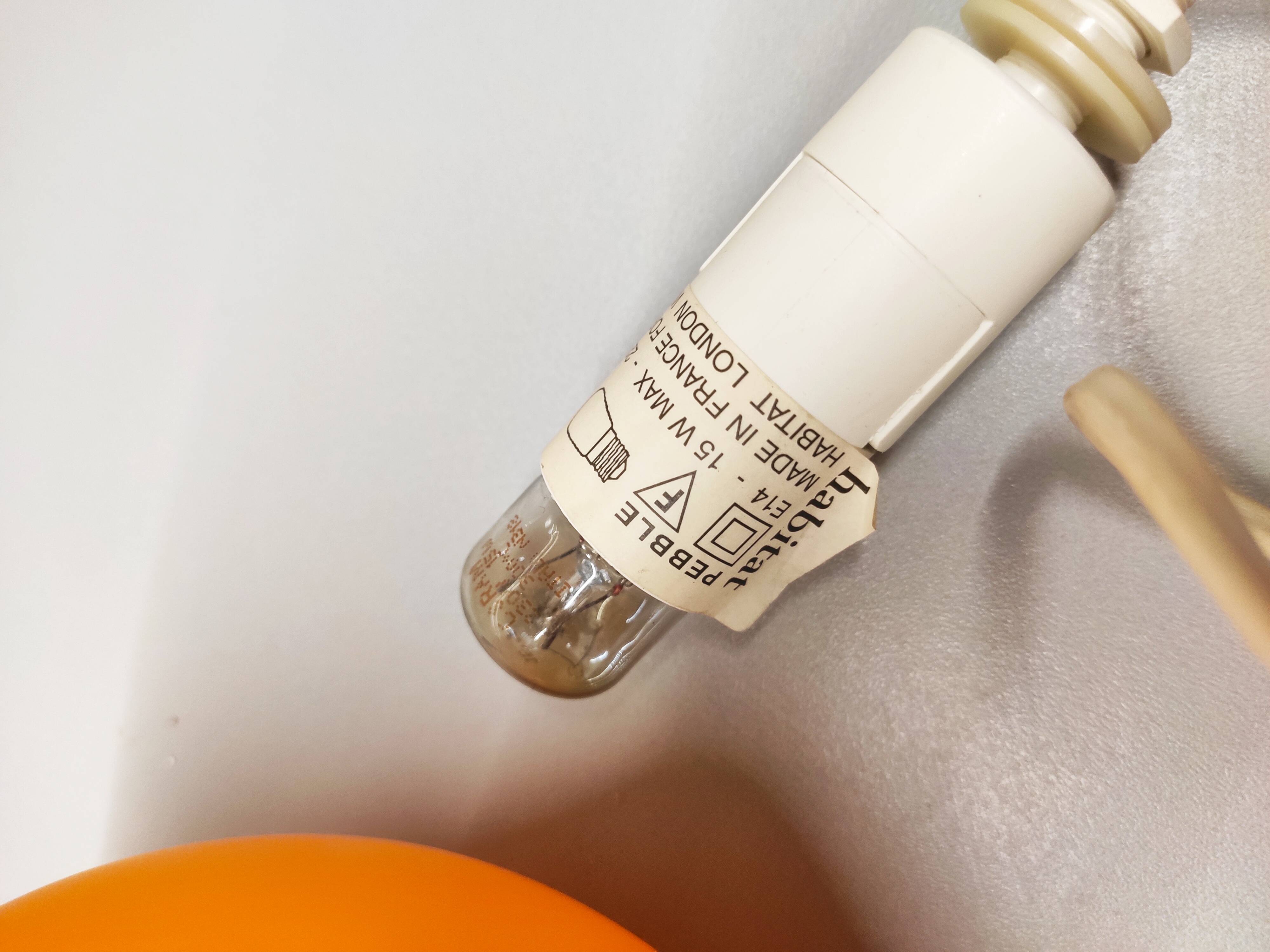 Phleps habitat orange ball lamp