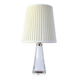 Scandinavian Modern White Glass Table Lamp by Carl Fagerlund for Orrefors