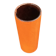 Orange glazed ceramic cylinder vase