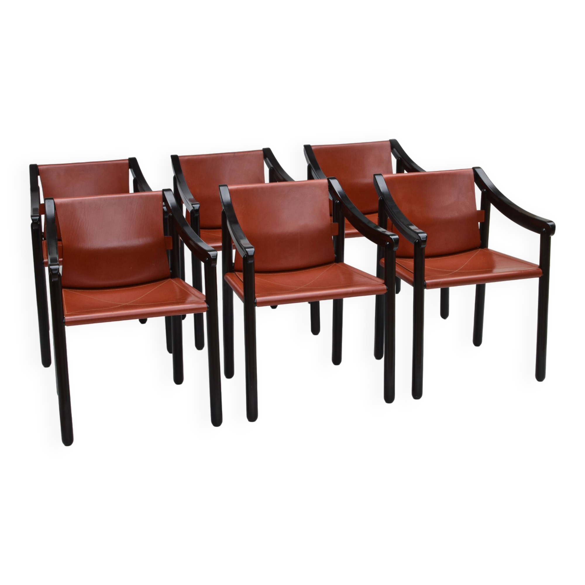 Set of 6 model 905 chairs by Vico Magistretti
