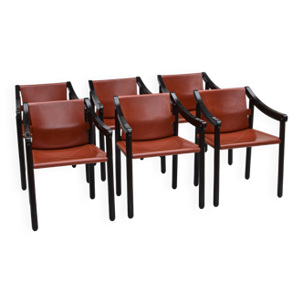 Ensemble de 6 chaises modèle 905 par Vico Magistretti