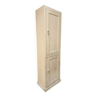Old cabinet wardrobe kitchen cupboard cream white 58 x 192 cm