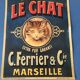 Reproduction affiche "Savon le chat"