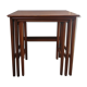 Pull-out tables from the 60s in solid exotic wood published by Younger