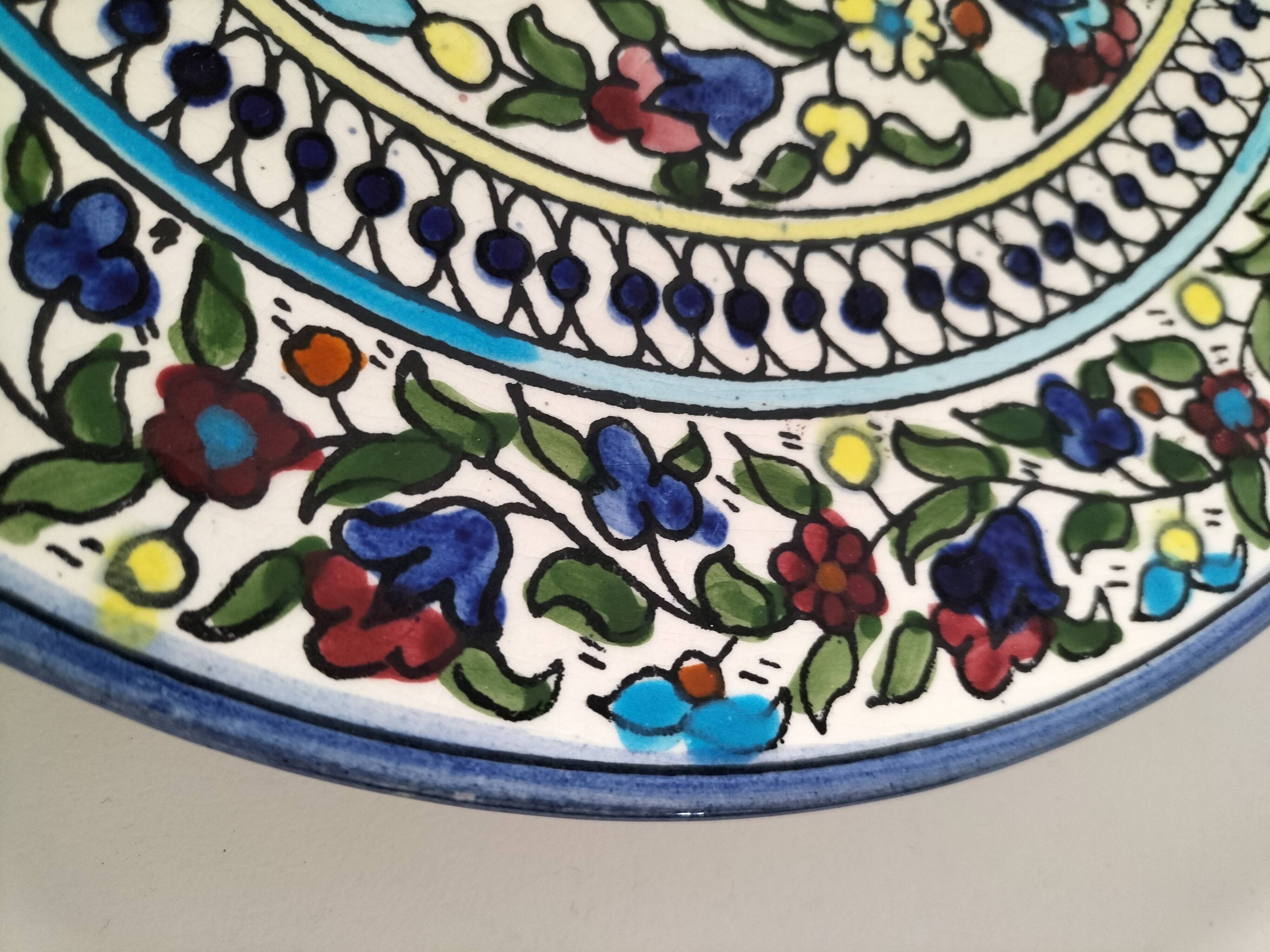 Decorative earthenware wall plate – Mediterranean style