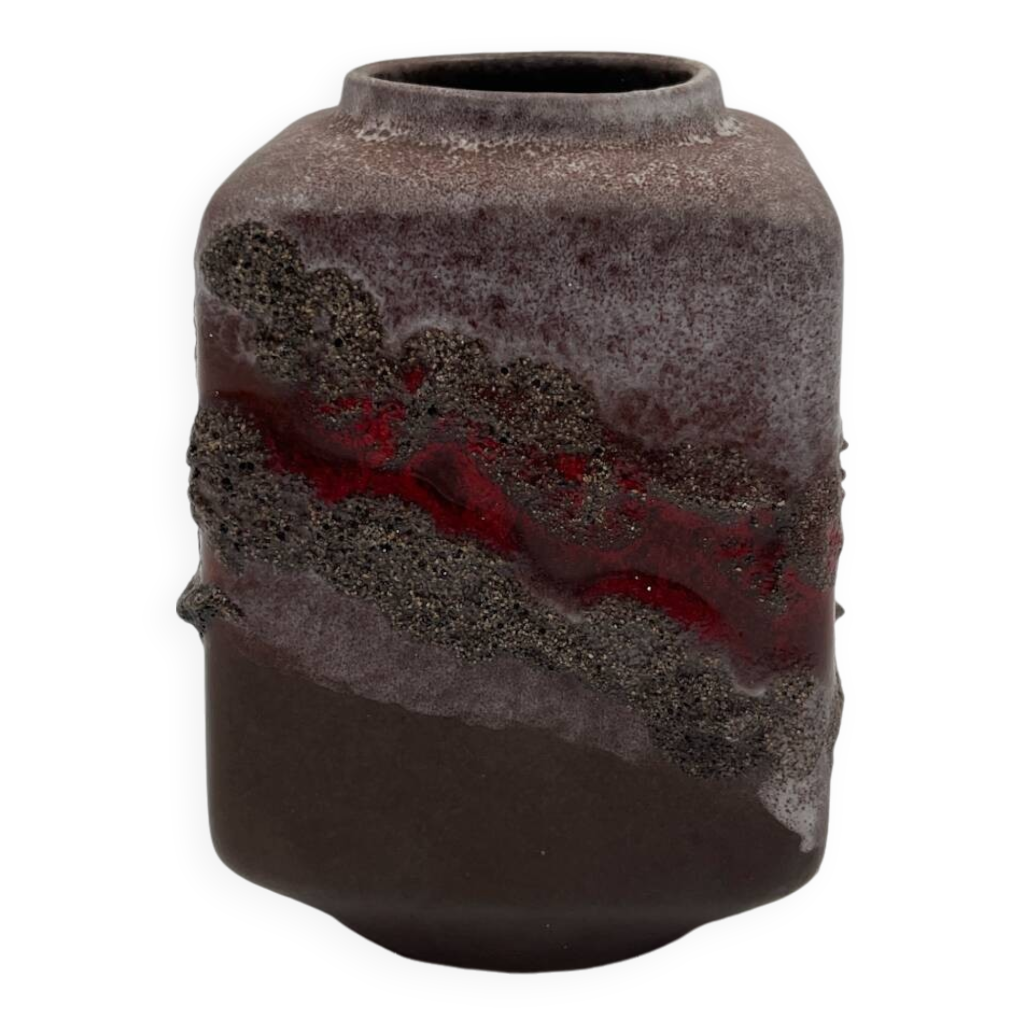 Strehla fat lava vase
