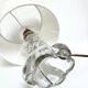 Lampe sculpturale en verre torsadé, années 1970