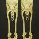 Large pair of falling Louis XVI style ornaments - bronze