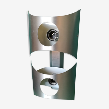 Wall light brushed aluminium