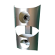 Wall light brushed aluminium