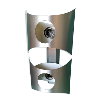 Wall light brushed aluminium