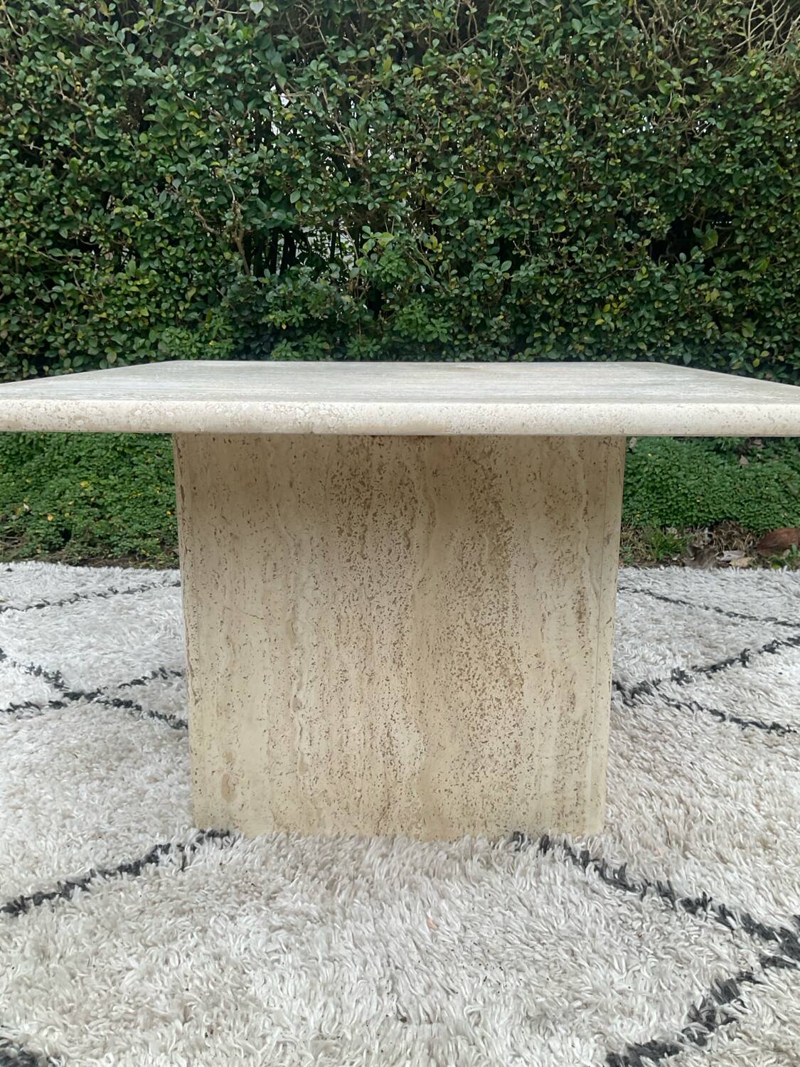 Travertine coffee table, 1970s