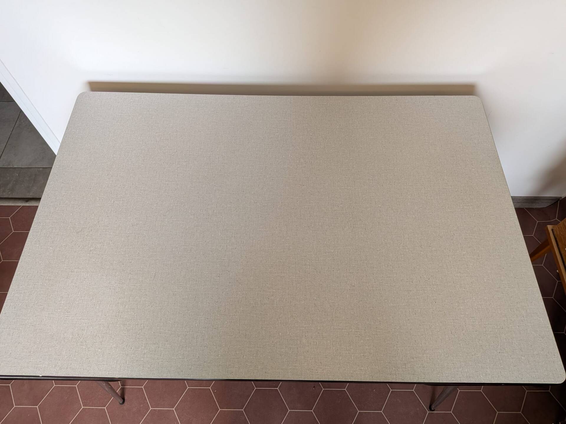 Vintage grey formica table