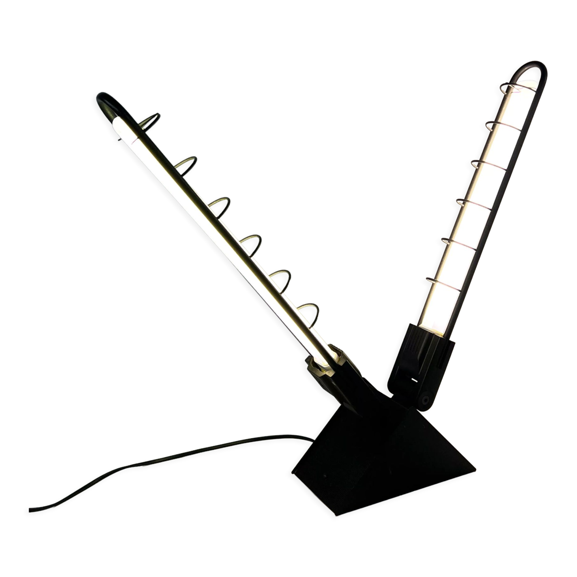 Table or wall lamp neon adjustable 1980