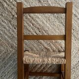 Rustic straw chair