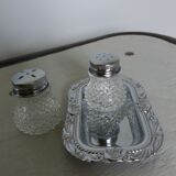 Salt shaker and pineapple shaped pepper
