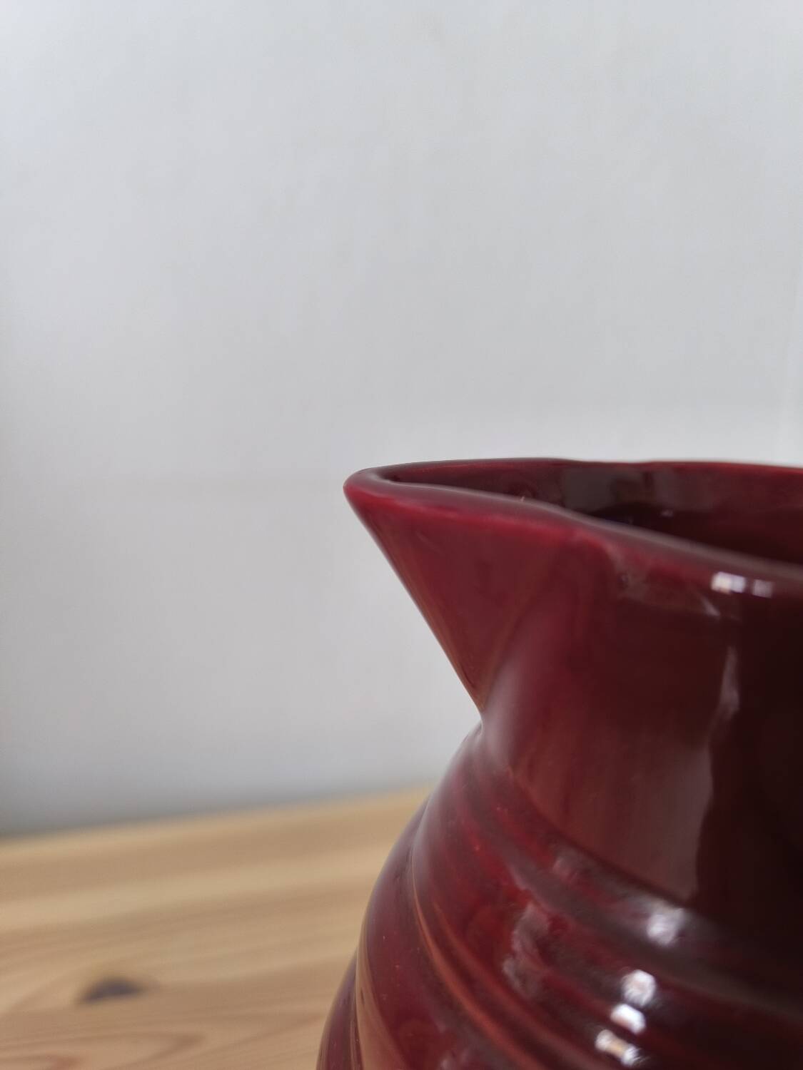 Vintage earthenware pitcher PL France