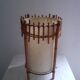 Lampe rotin Louis Sognot design 50's 60's